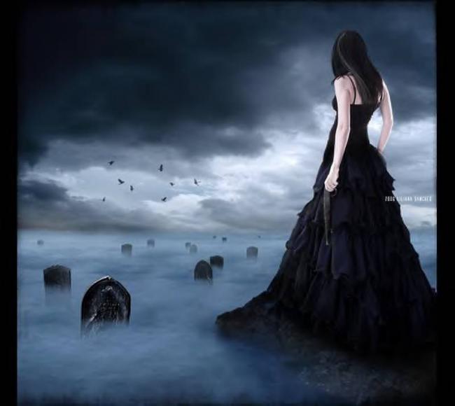 girl,death,foggy,gothic